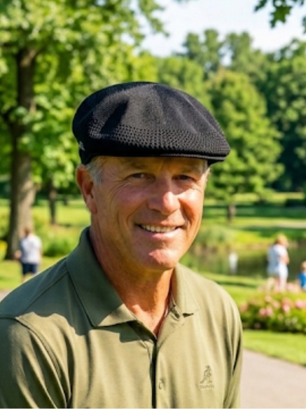 Kangol Tropic Flat Newsboy Outdoor Golf Cap  Newsboy Vented Hat